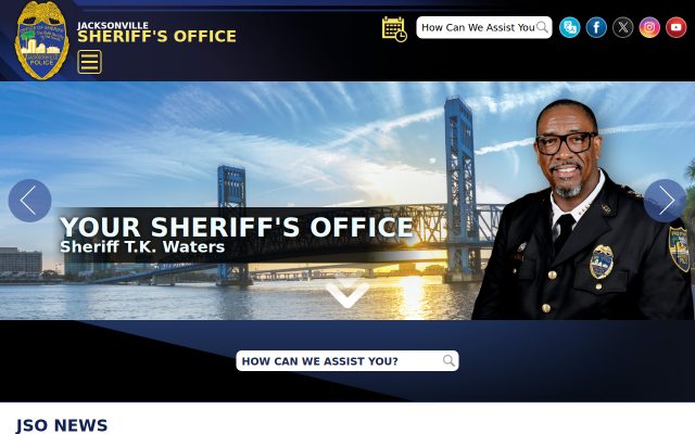 Screenshot of John E. Goode Pre-Trial Detention Facility website