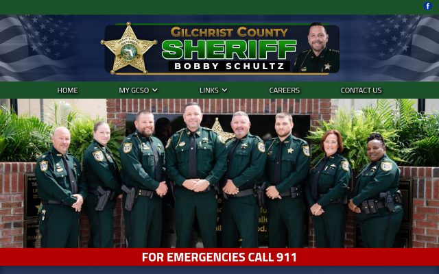 Screenshot of Gadsden County Jail website