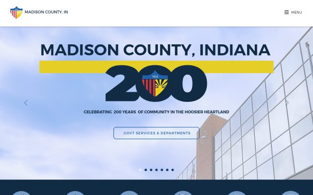 Screenshot of Madison County Jail website