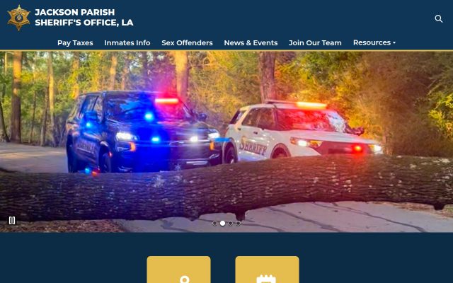 Screenshot of Jackson Parish Correctional Center website
