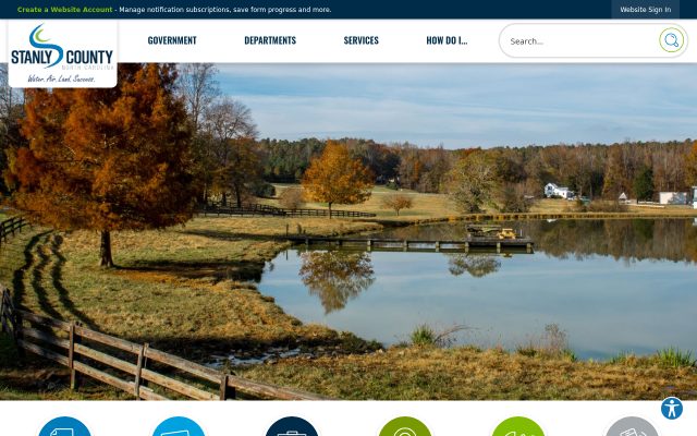 Screenshot of Stanly County Jail website