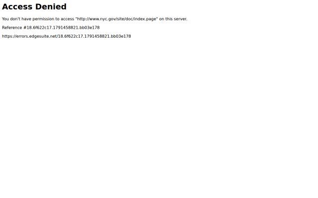 Screenshot of Brooklyn Detention Complex website